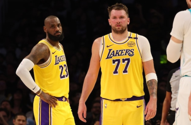 LeBron James and Luka Doncic